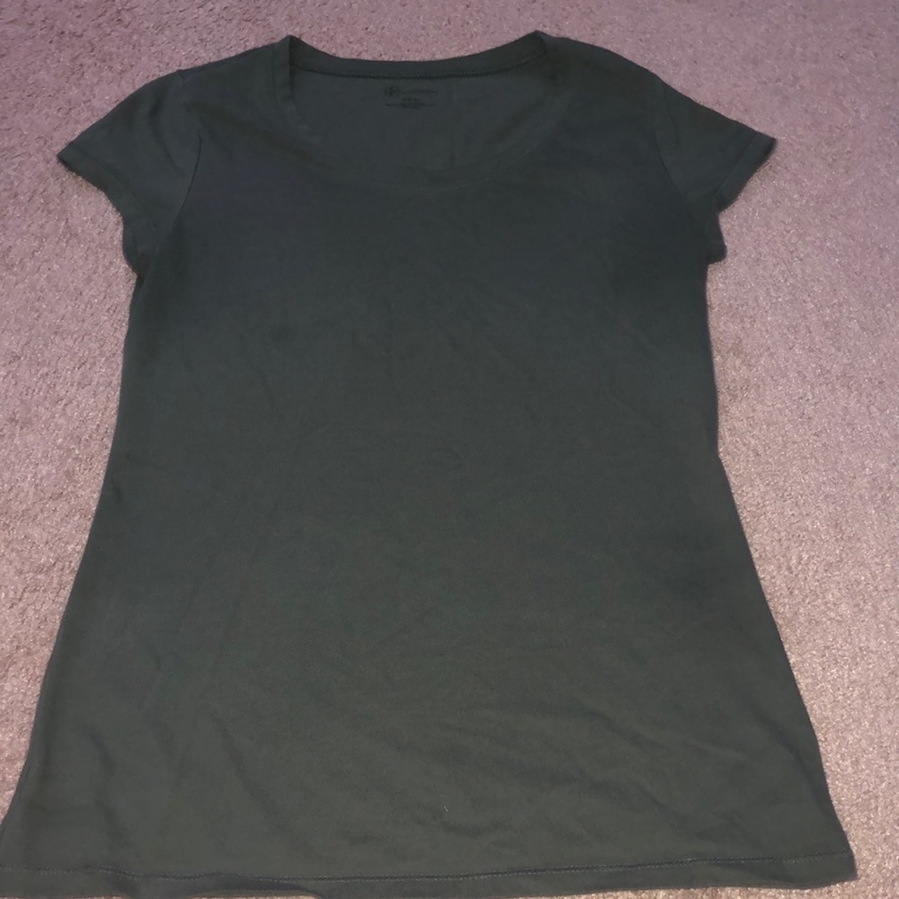 Green plain shirt